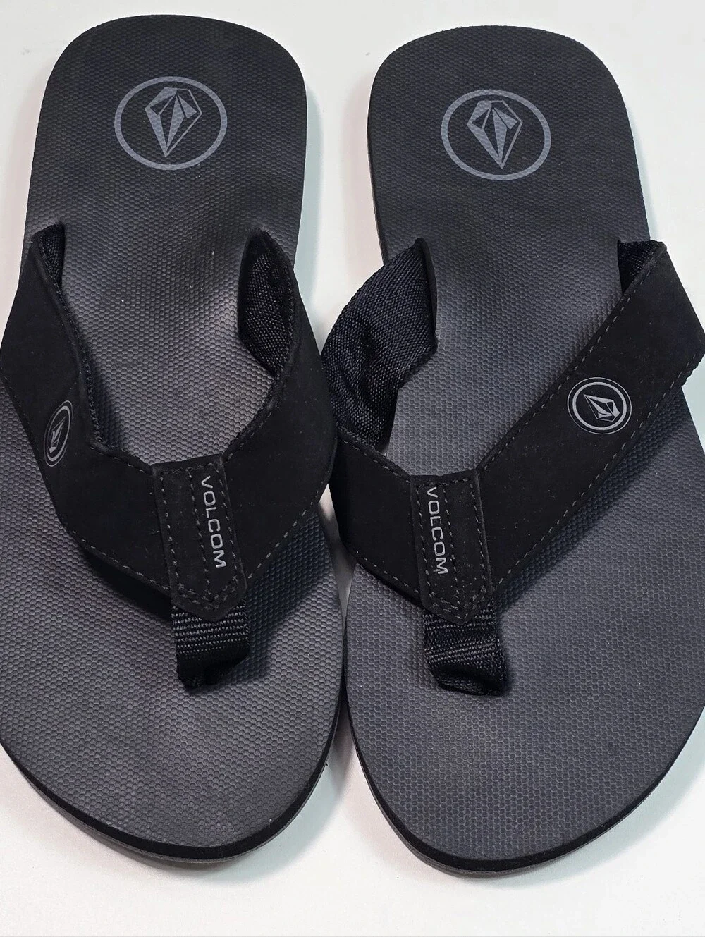 Volcom Black Men's Logo Thong Sandals